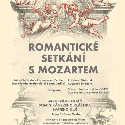 KOMORNÍ KONCERT 4. října 2019 od 18:30 Barokní refektář Kláštera Dominikánů u sv. Jiljí v Praze na Starém Městě